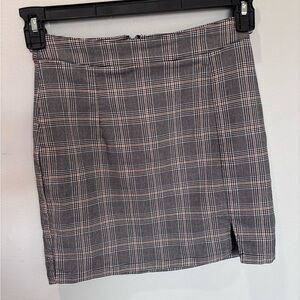 Garage plaid skirt